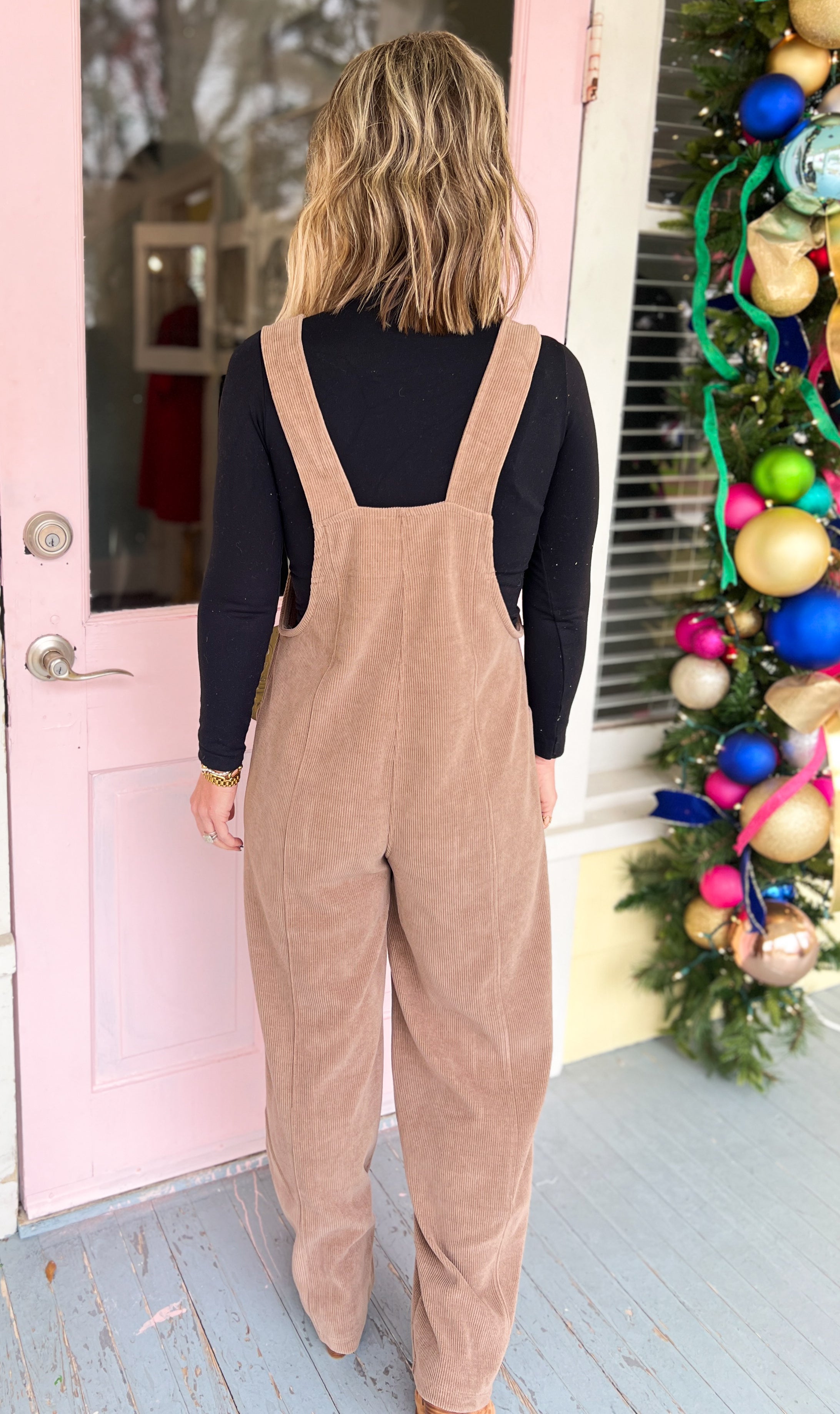 Ultra Soft Corduroy Jumpsuit - Khaki