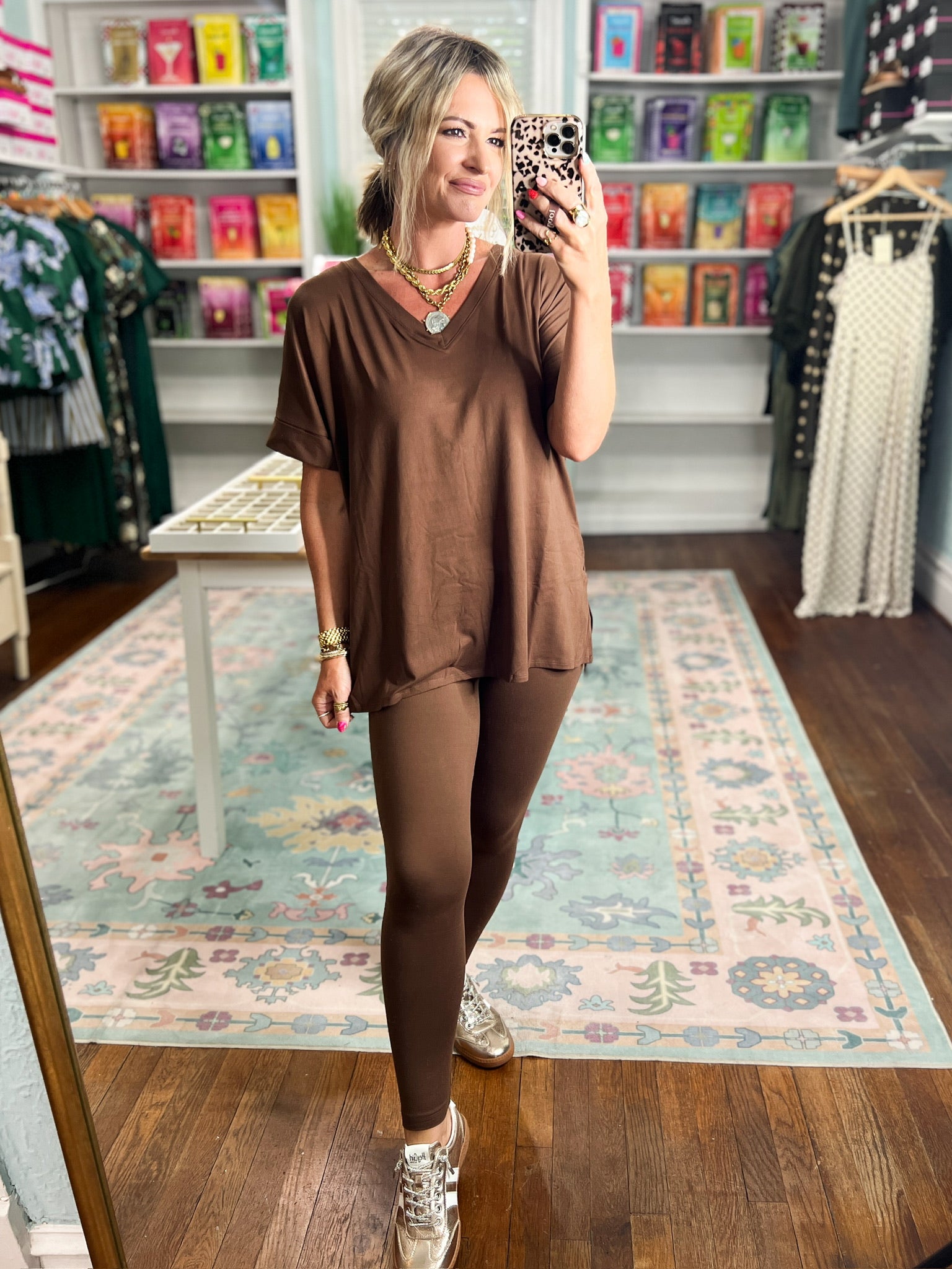 Slow Mornings Loungewear Set - Brown