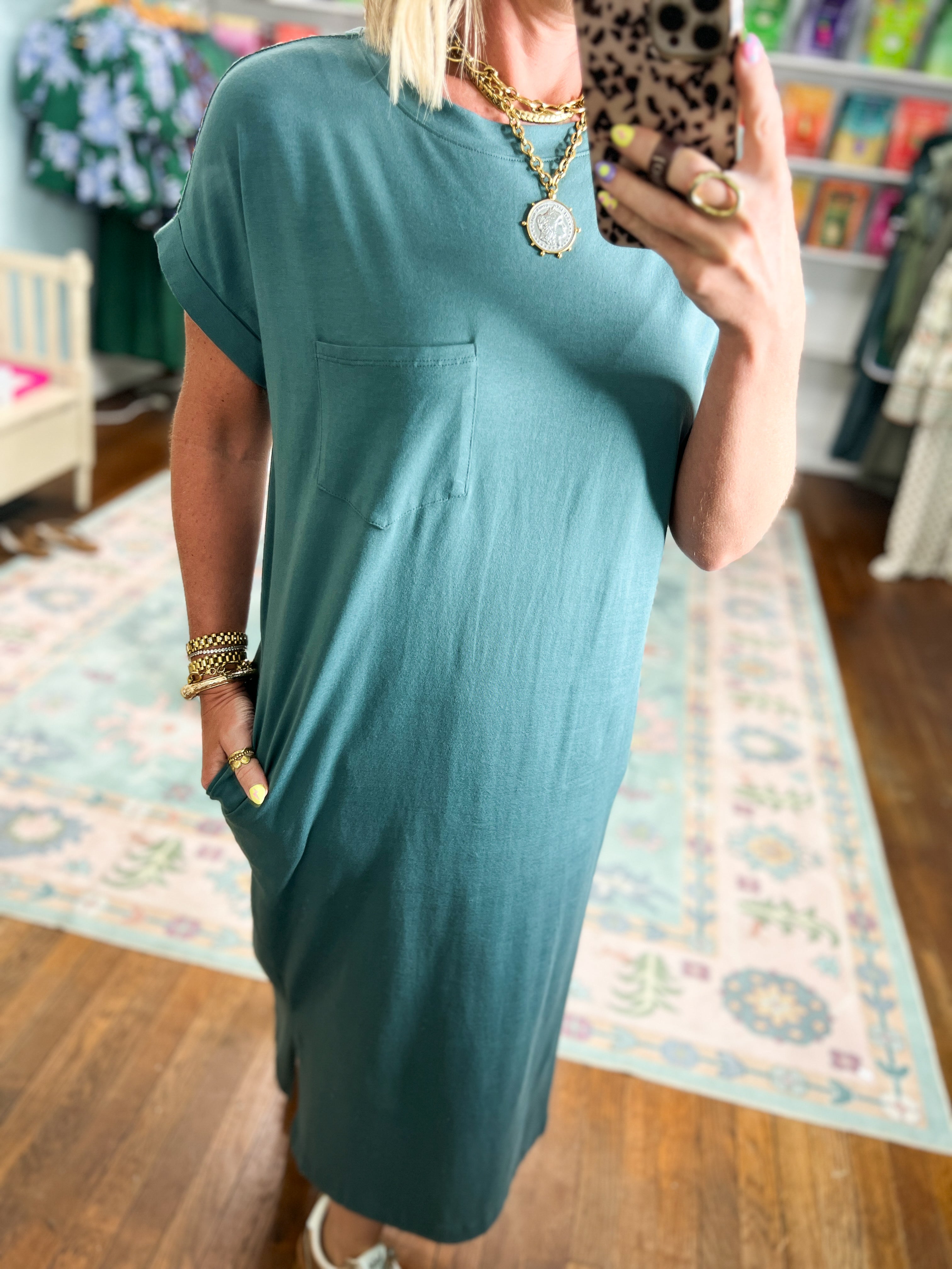 A Clear Mind Midi Dress - Ash Jade