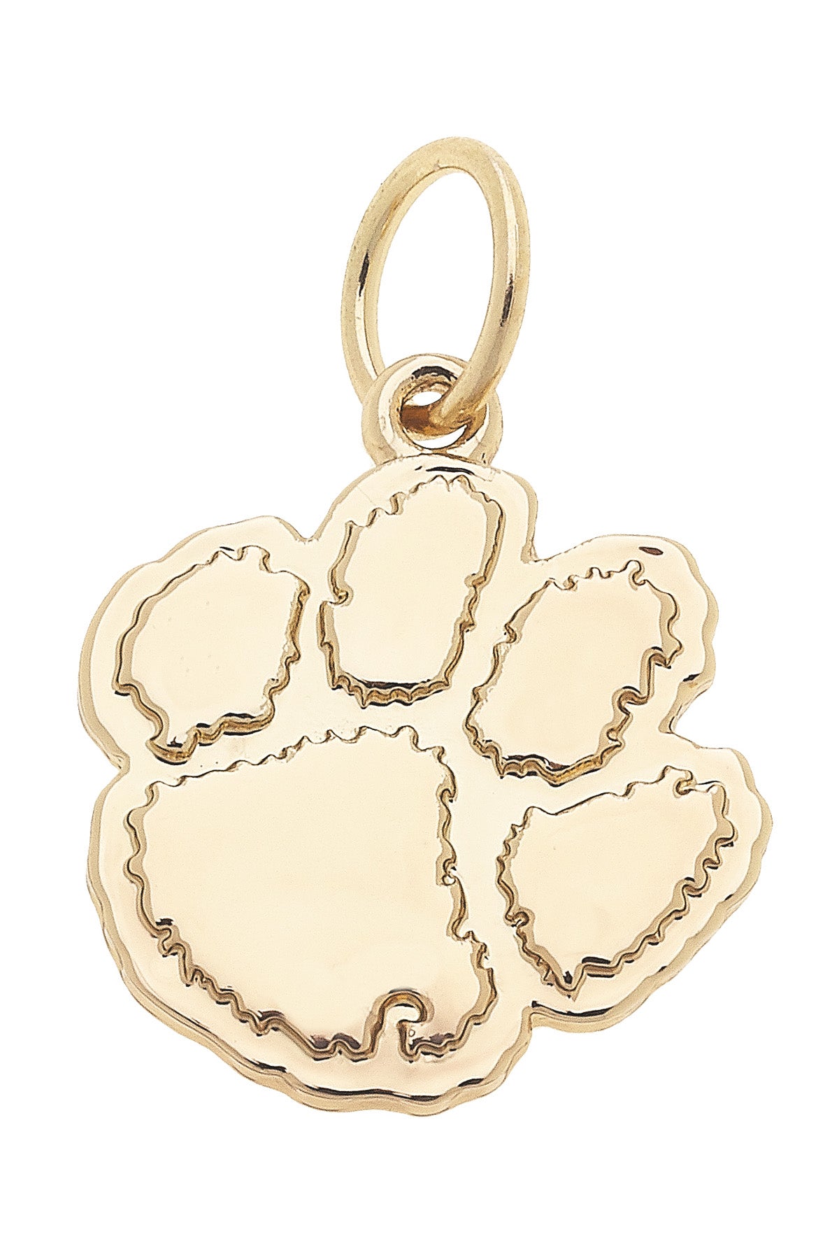 Charmed - Shiny Gold Clemson Logo Charm