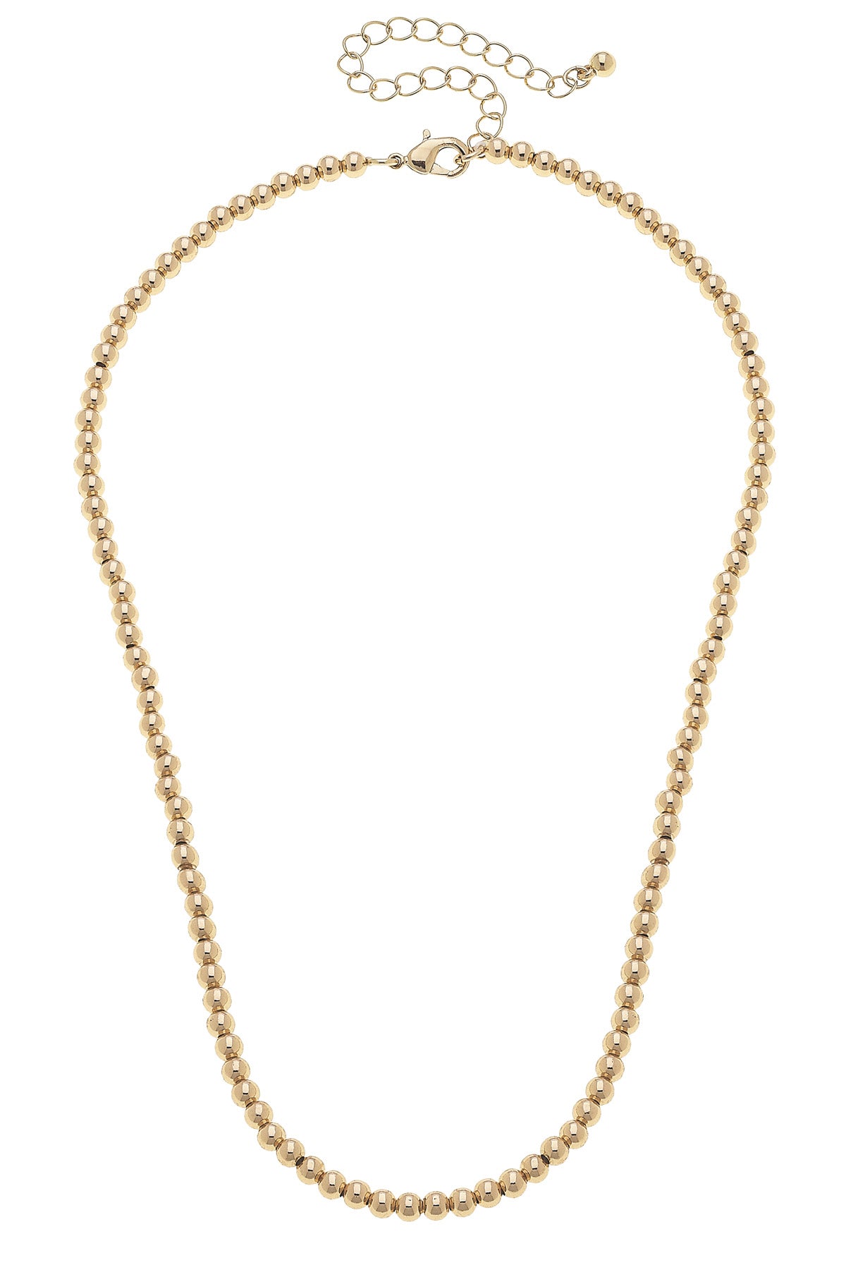 Charmed | Walker Ball Bead Charm Necklace Base in Shiny Gold