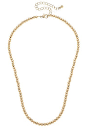 Charmed | Walker Ball Bead Charm Necklace Base in Shiny Gold