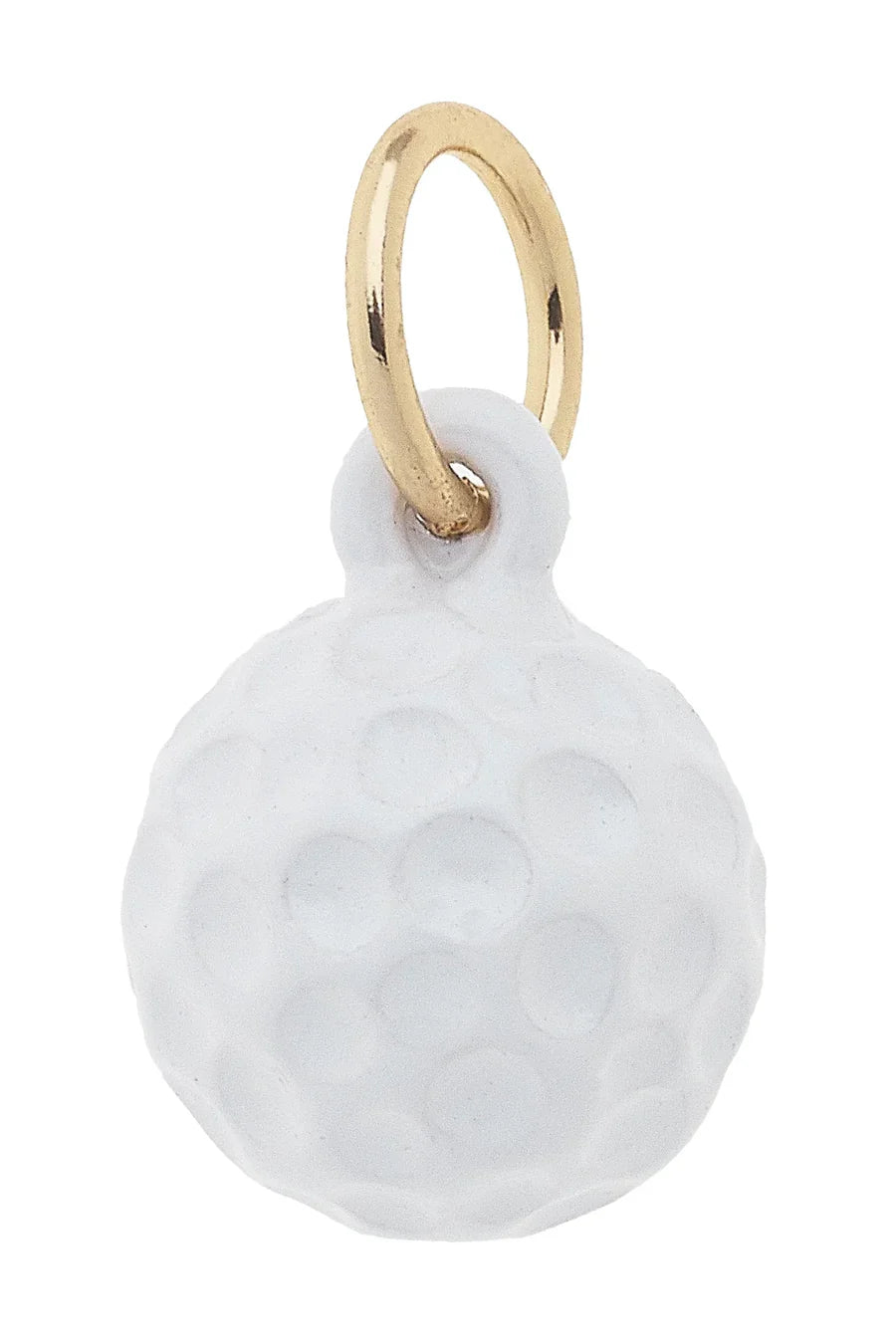 Charmed | 3-D Golf Ball Charm in White