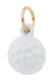 Charmed | 3-D Golf Ball Charm in White
