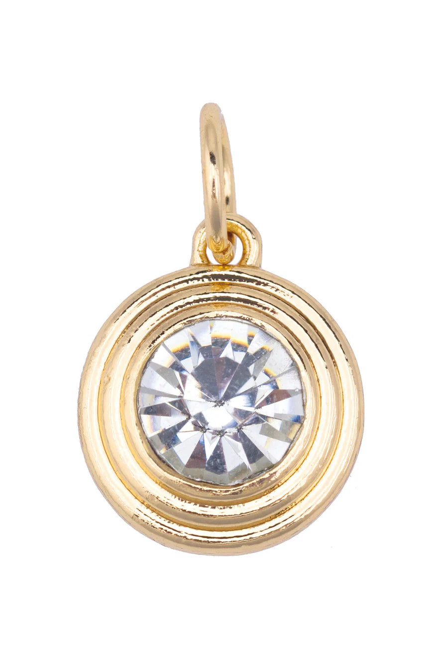 Charmed | Rhinestone Bezel Charm in Clear