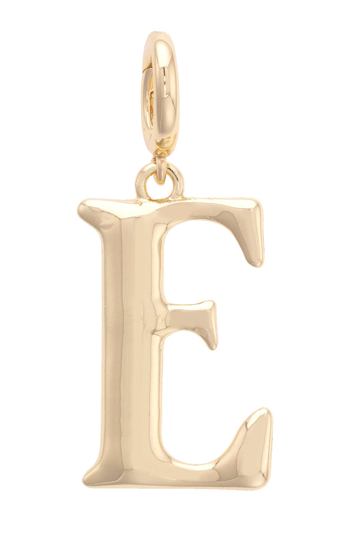 Charmed | Letter Initial Pendant Charm in Shiny Gold