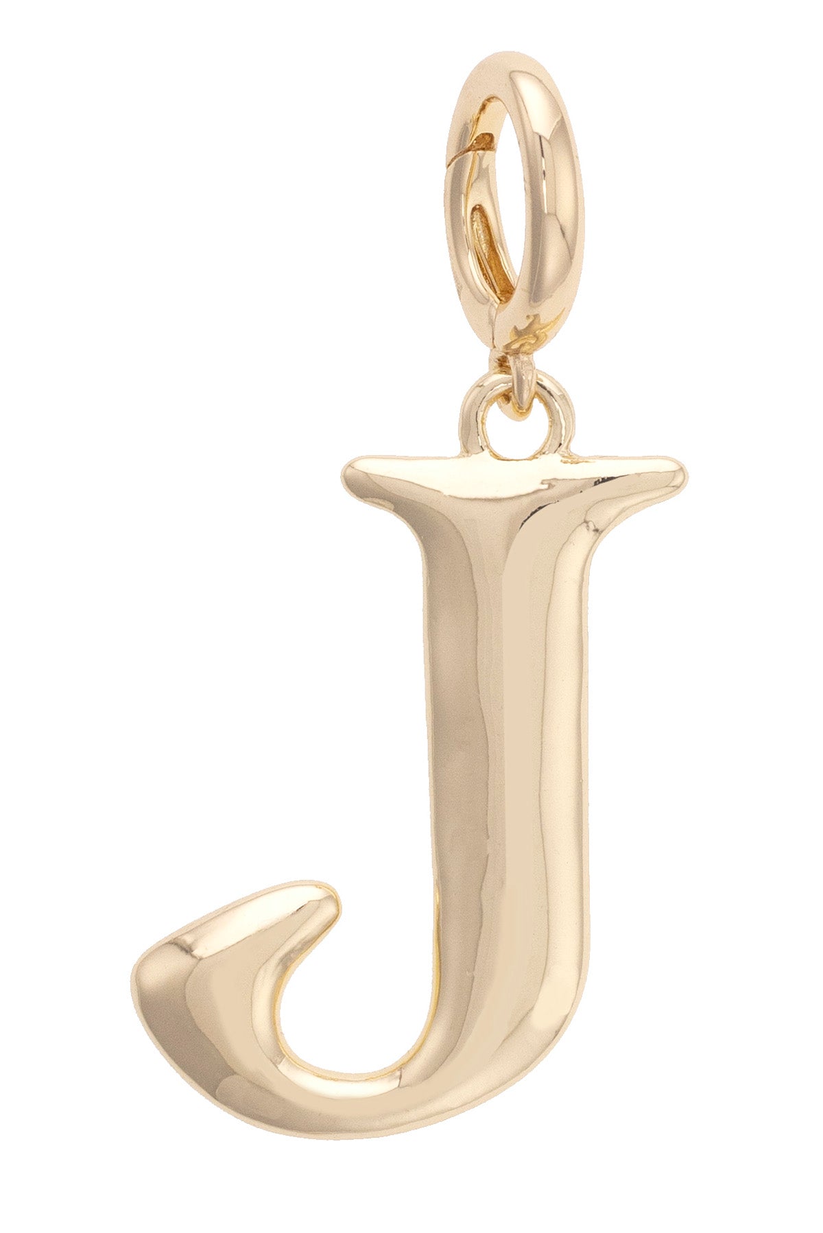 Charmed | Letter Initial Pendant Charm in Shiny Gold
