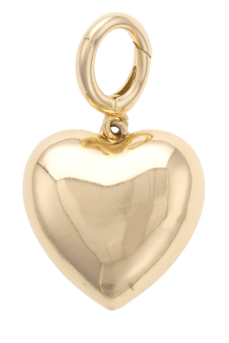 Charmed | Puffy Heart Pendant Charm - Gold