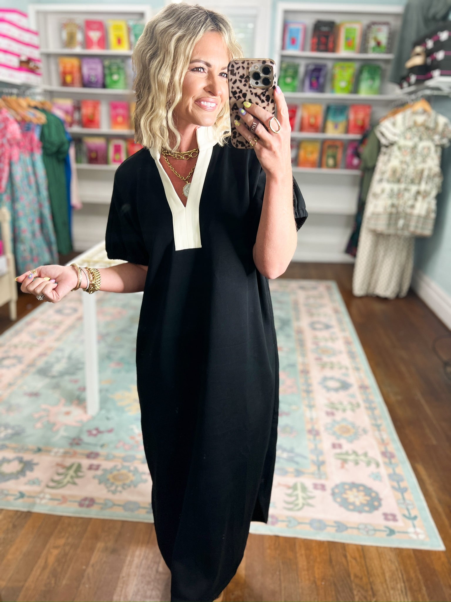 Your Time Midi Dress - Black