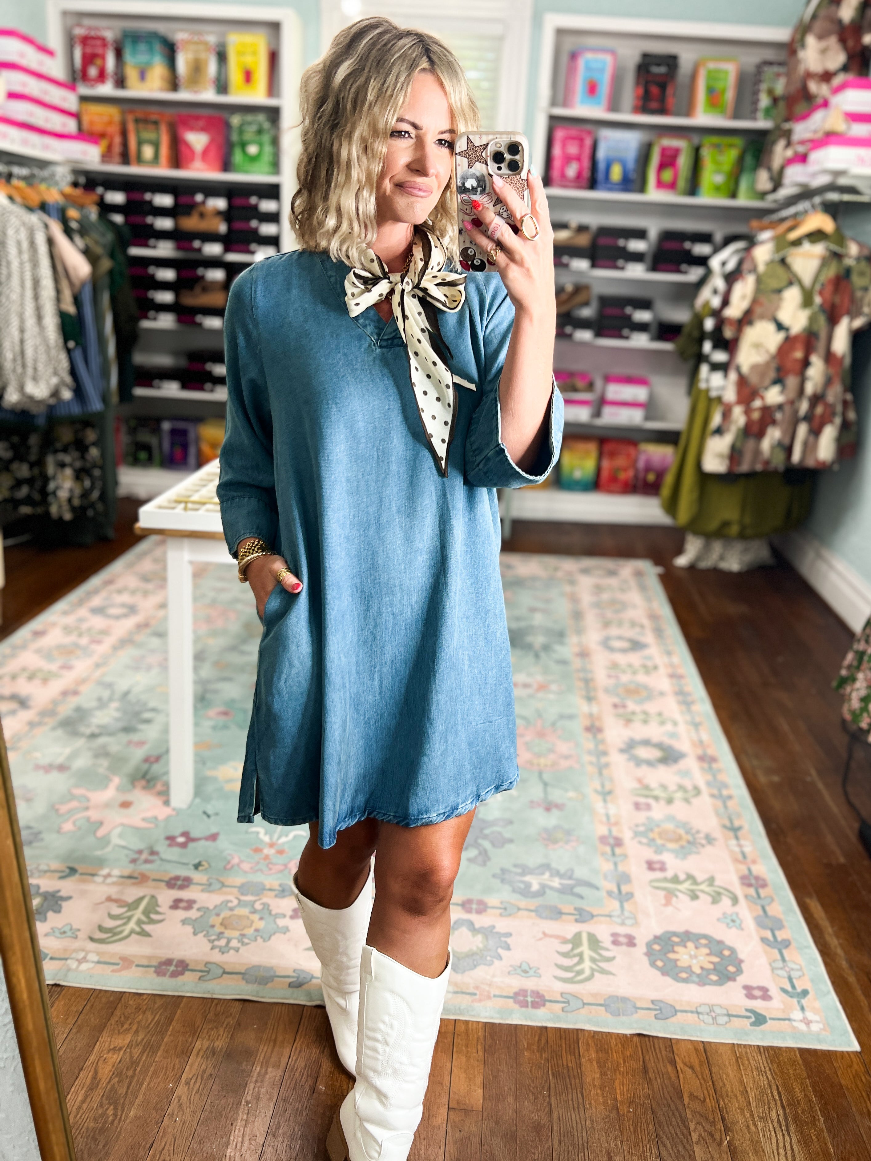 Denim Daydream Washed Denim Dress