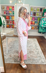 Forever Grace Floral Print Midi Dress