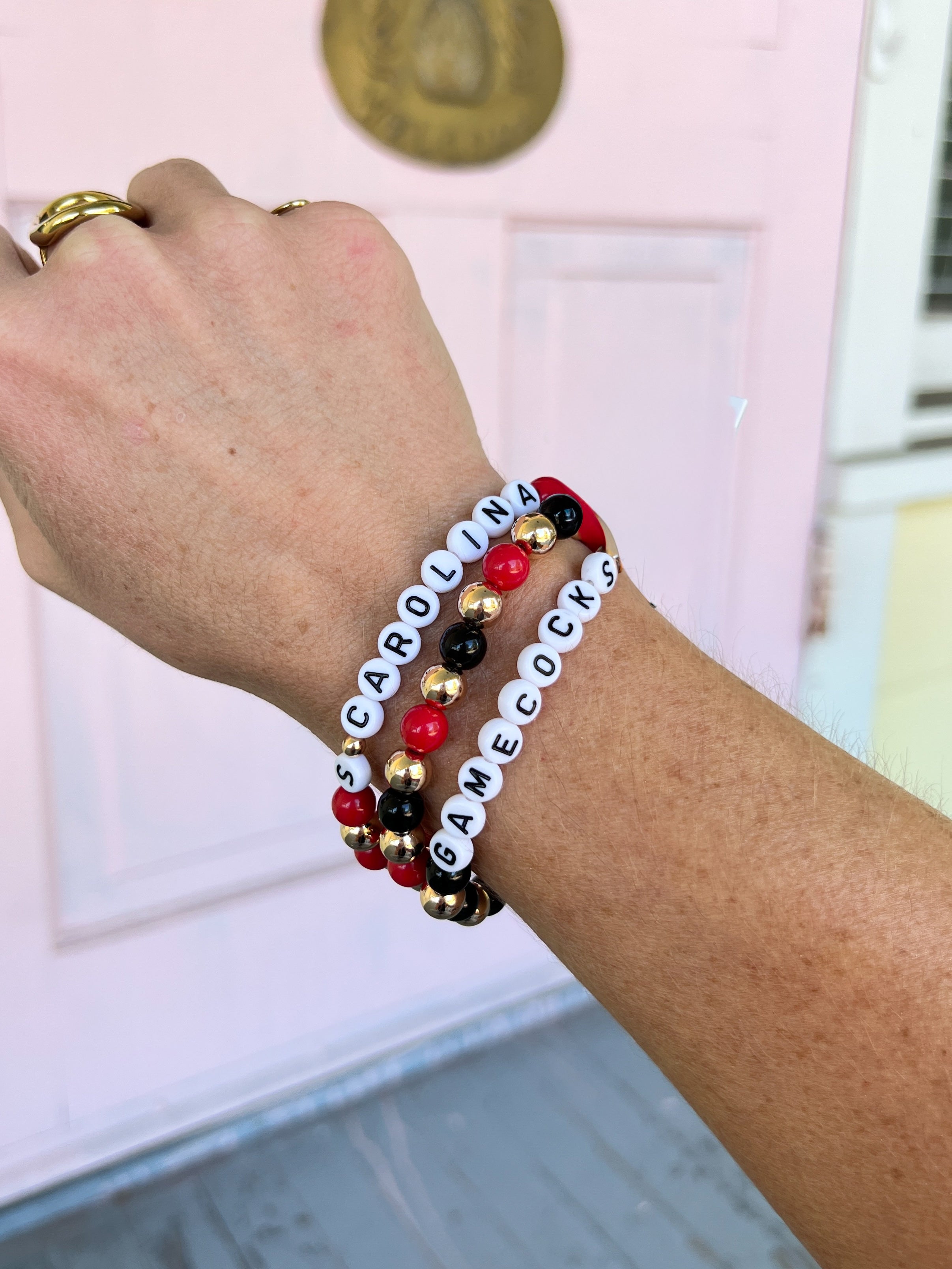 Gameday Beaded Bracelet Set - Gamecocks