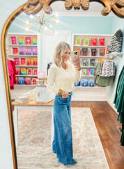 Signature Cutie Wide Leg Denim Jeans