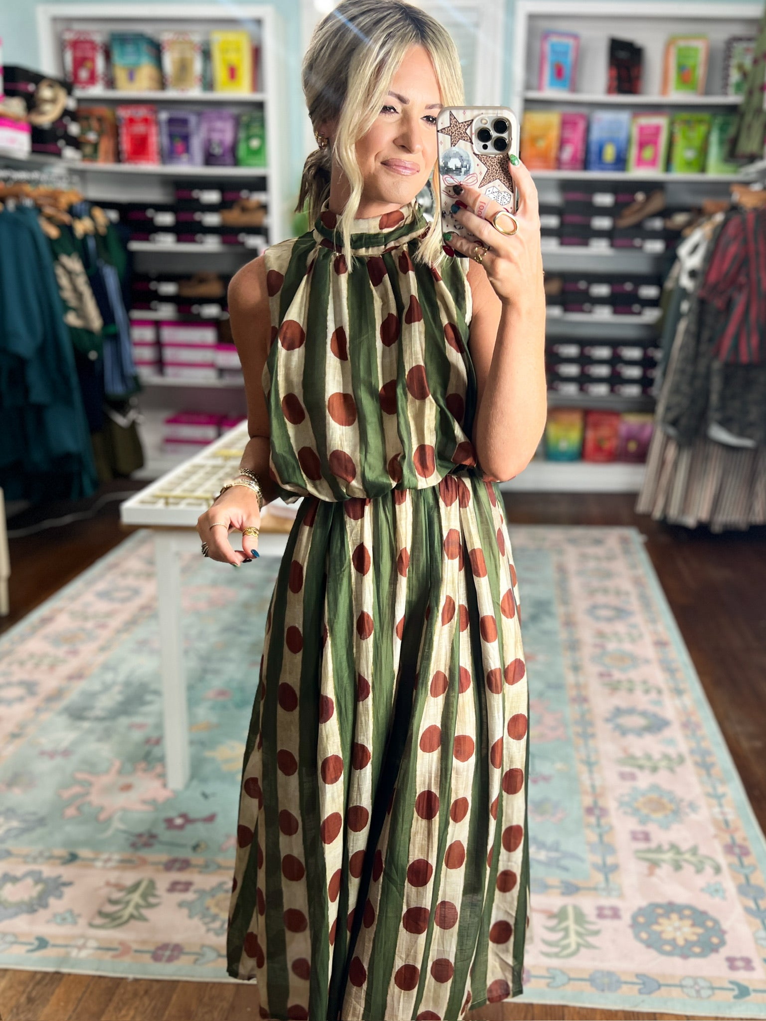 Autumn Affair Sleeveless Midi Dress