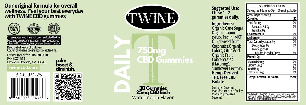 Twine | Daily Gummies - 750mg