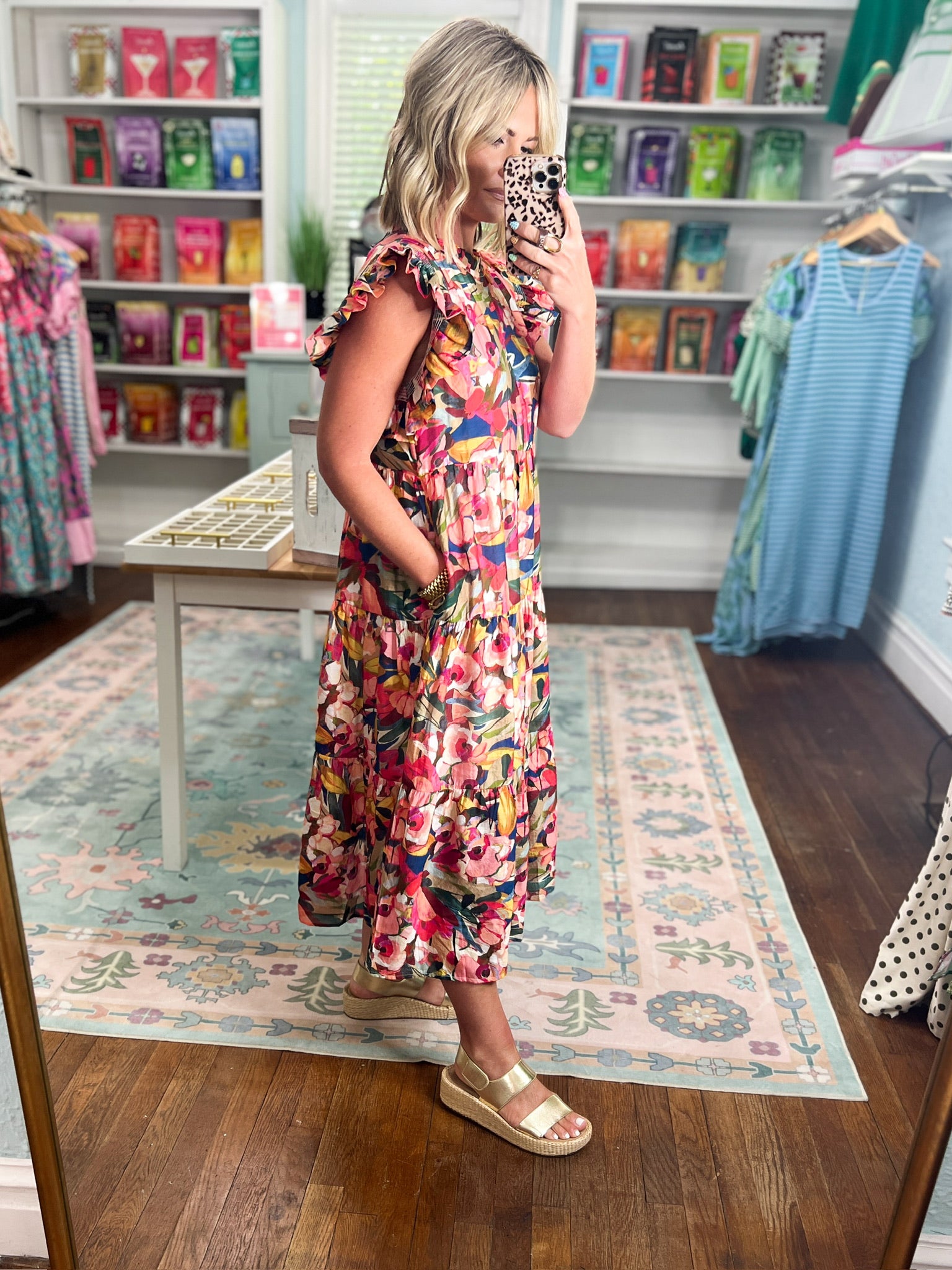 Wildflower Weekend Floral Midi Dress