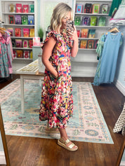 Wildflower Weekend Floral Midi Dress