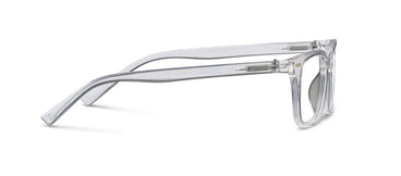 Peepers clear eyeglass frames with +1.50 lenses, slim temple and hinge
