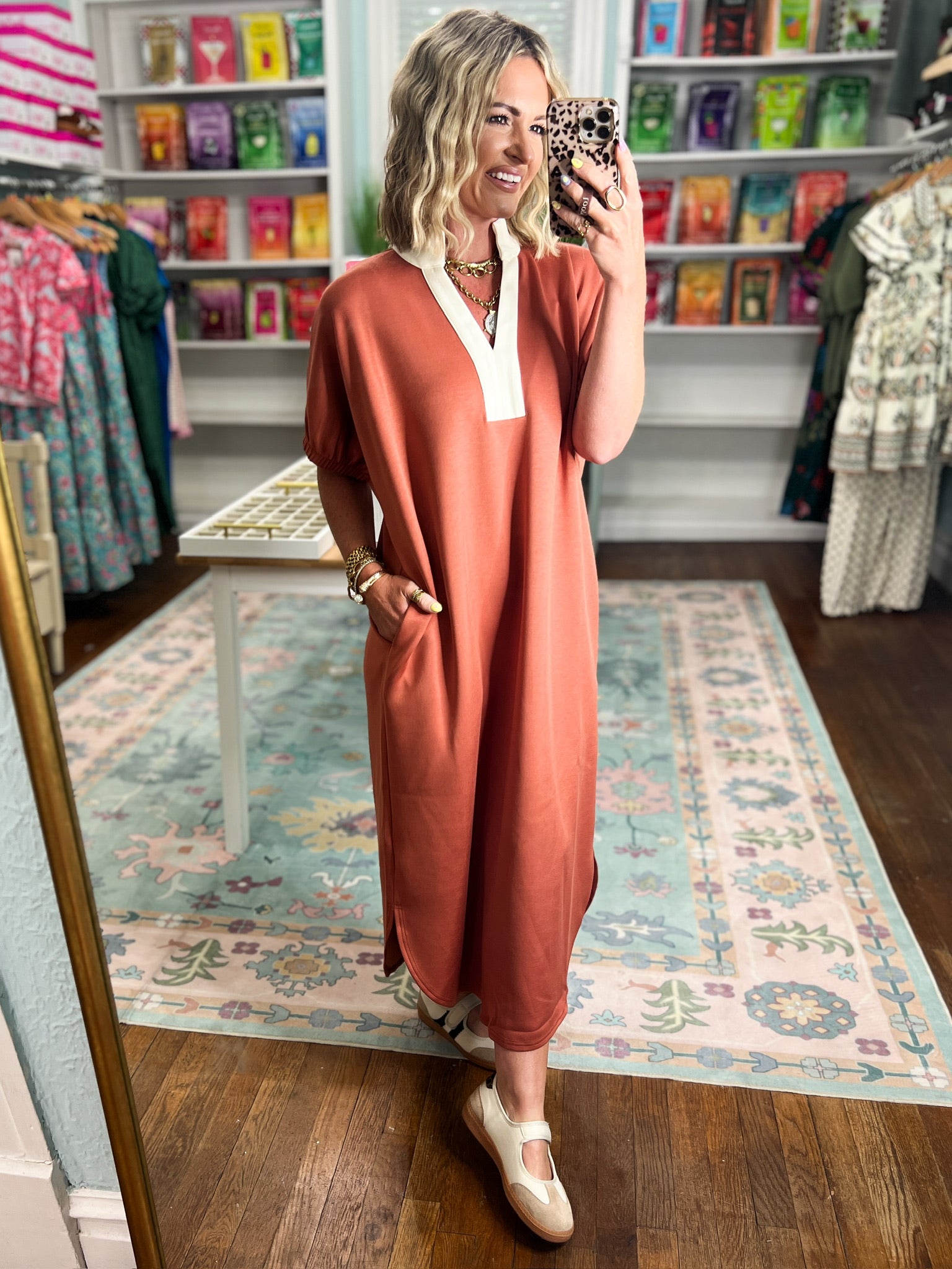 Your Time Midi Dress - Clay