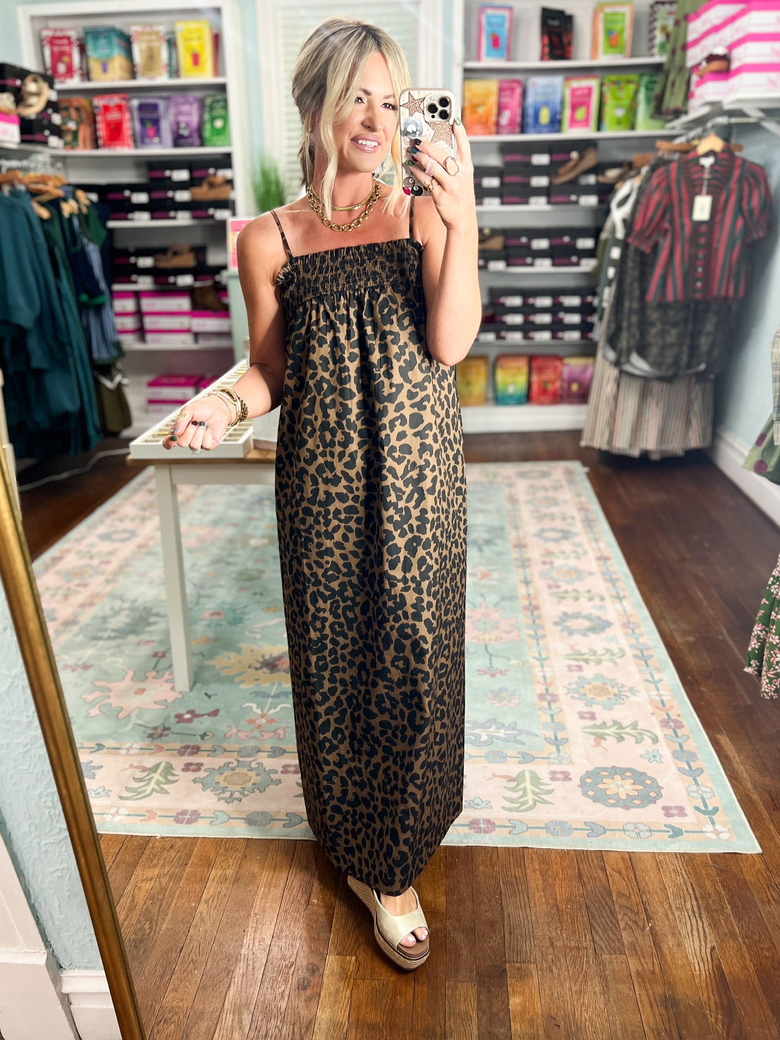 Fierce and Free Maxi Dress - Leopard