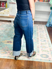 Risen | Slouchy Crop Barrel Cuffed Jeans