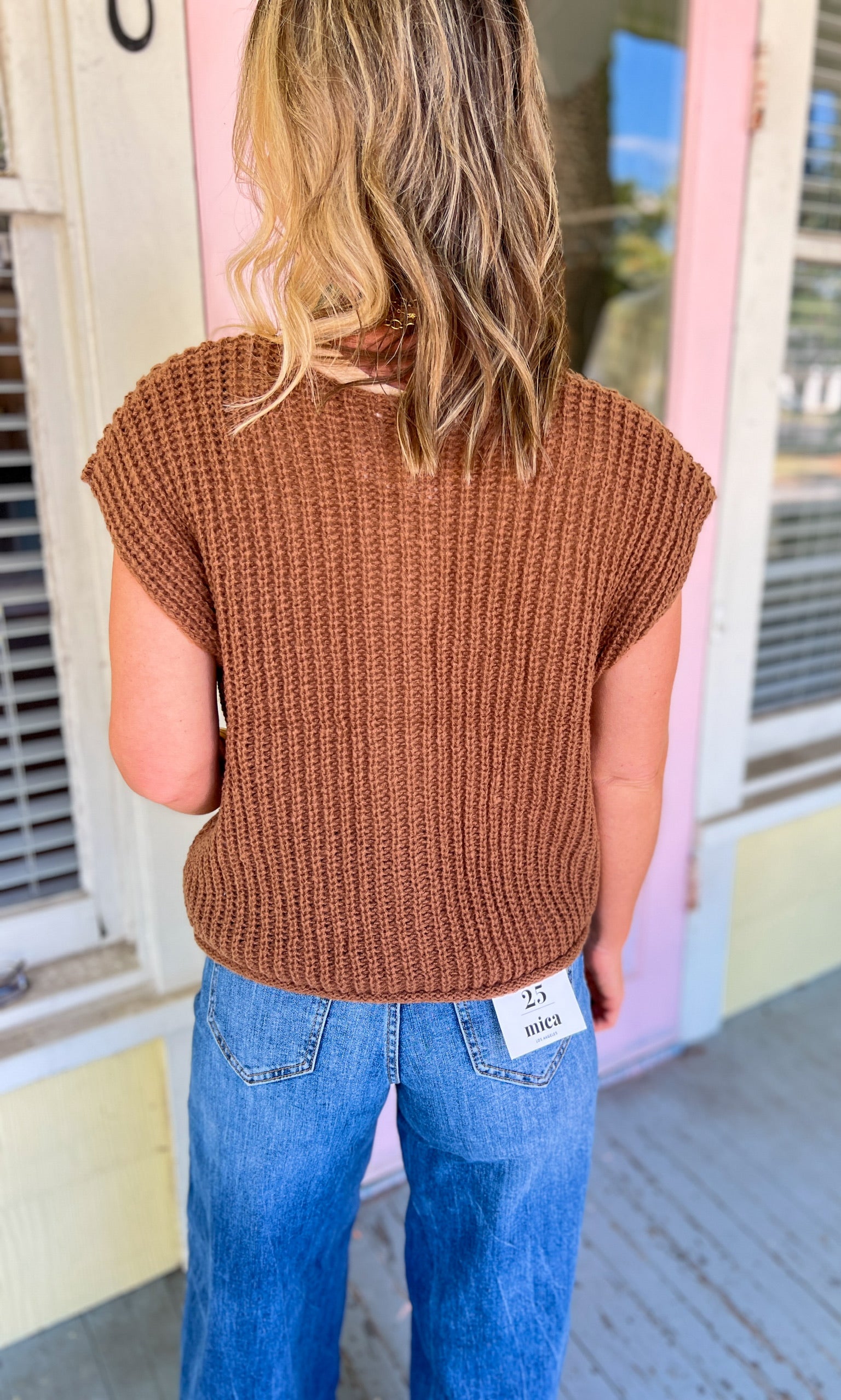 Find Your Voice Button Front Sweater - Dk Camel