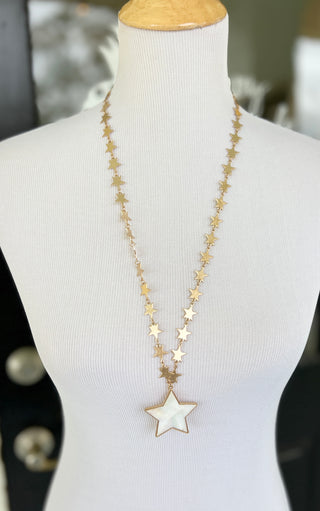Star Shell and Star Chain Necklace