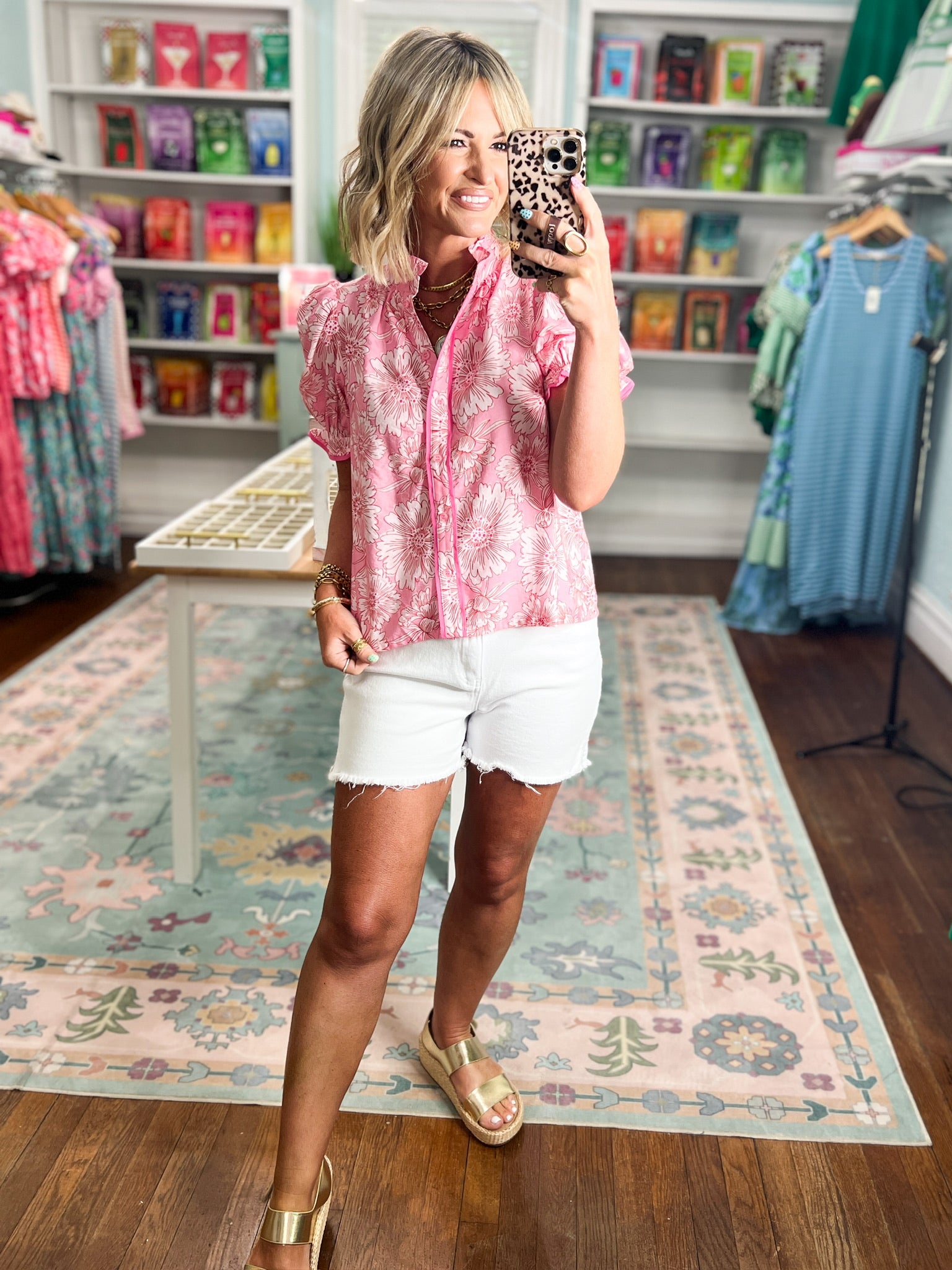 Daisy Days Puff Sleeve Blouse