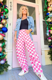 Check Mate Barrel Denim Pants