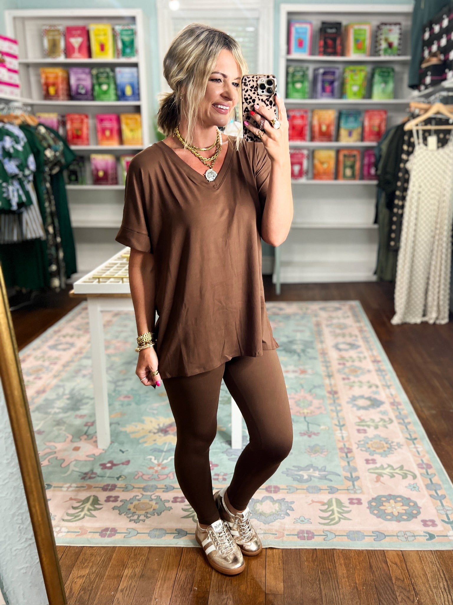 Slow Mornings Loungewear Set - Brown