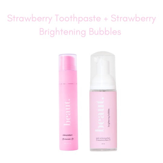 beaut. |Strawberry Toothpaste + Bubbles bundle