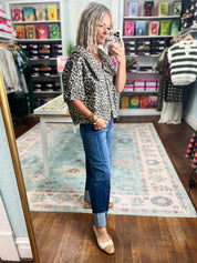 Feeling Fun Leopard Print Blouse