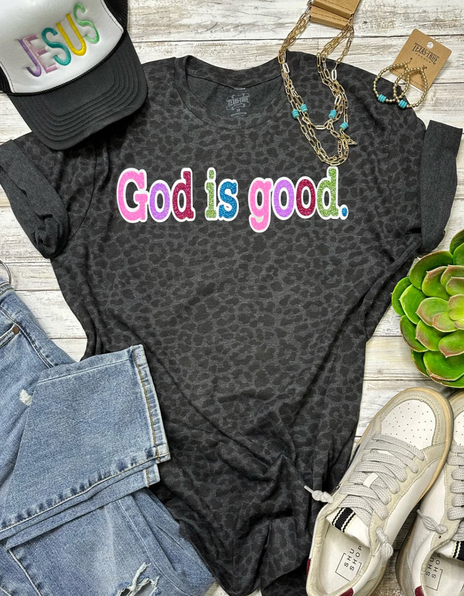 God is Good Glitter Tee