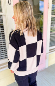 Game On Checkerboard Sweater