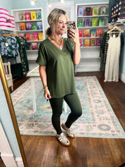 Slow Mornings Loungewear Set - Dark Olive