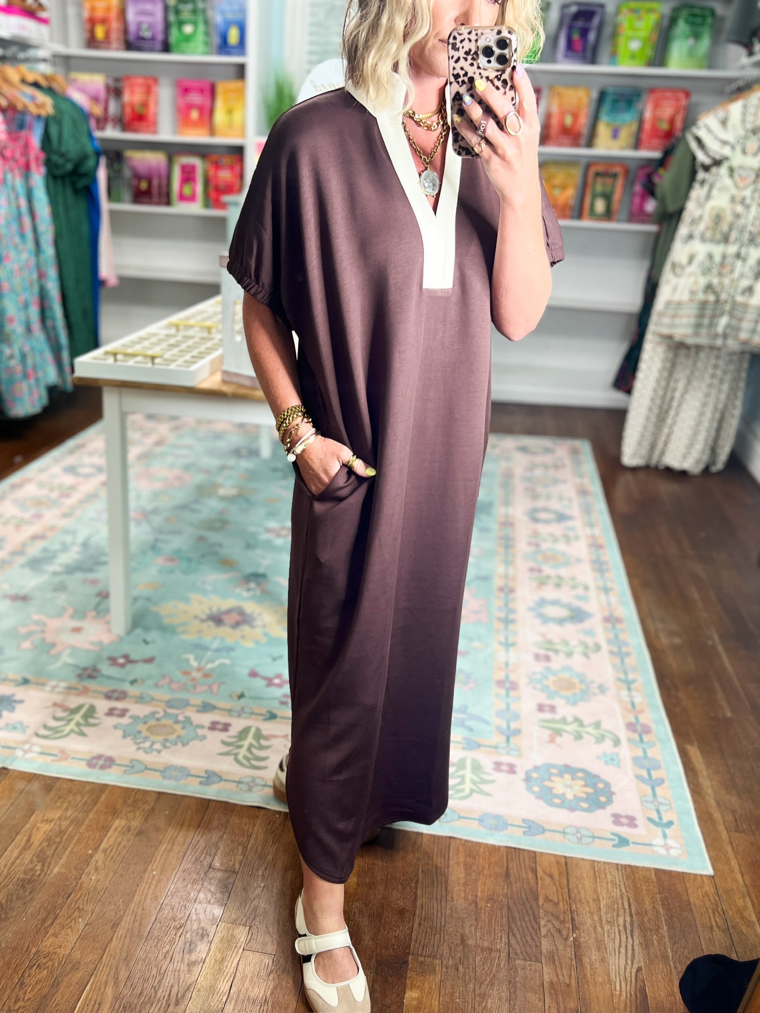 Your Time Midi Dress - Espresso