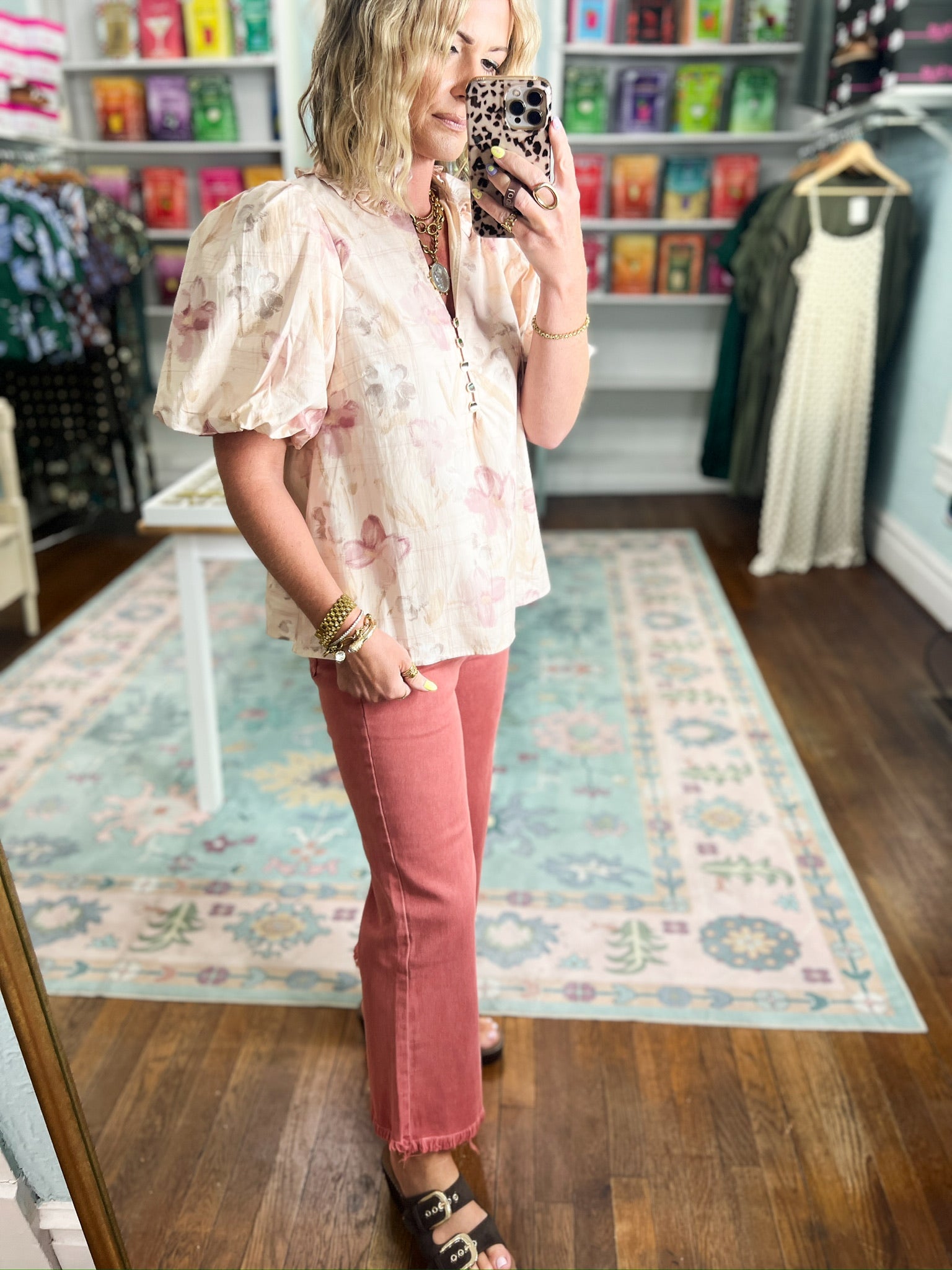 Blush Garden Floral Top