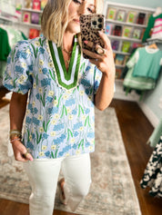 Spring Sweetheart Floral Print Top