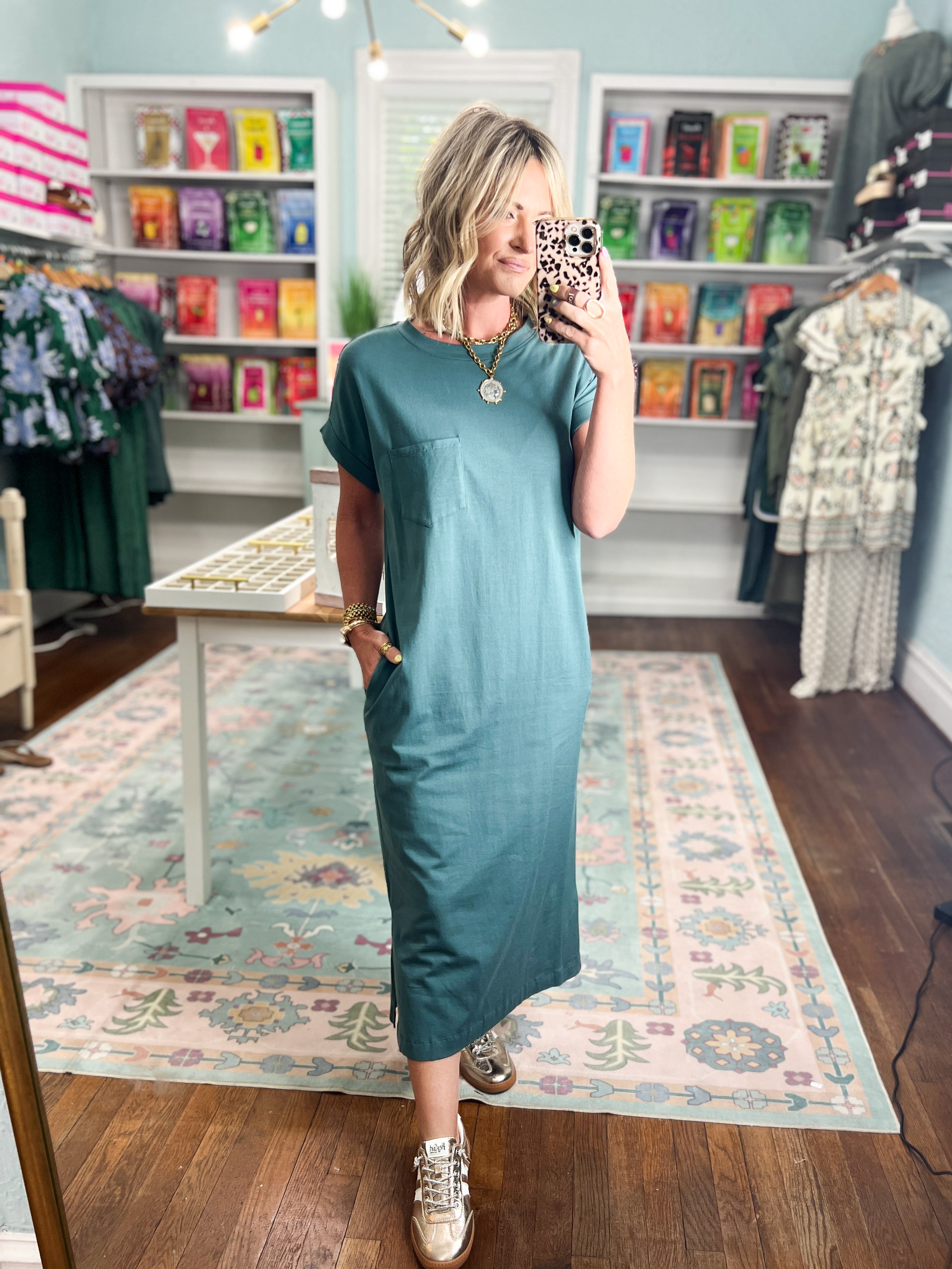 A Clear Mind Midi Dress - Ash Jade