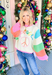 Peace Begins with a Smile Sweater