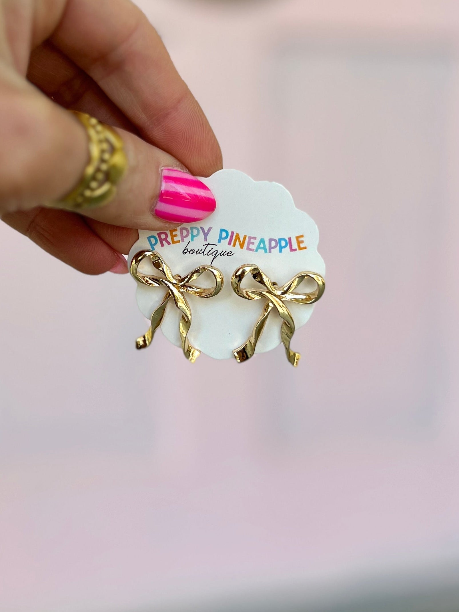 Wavy Ribbon Earrings