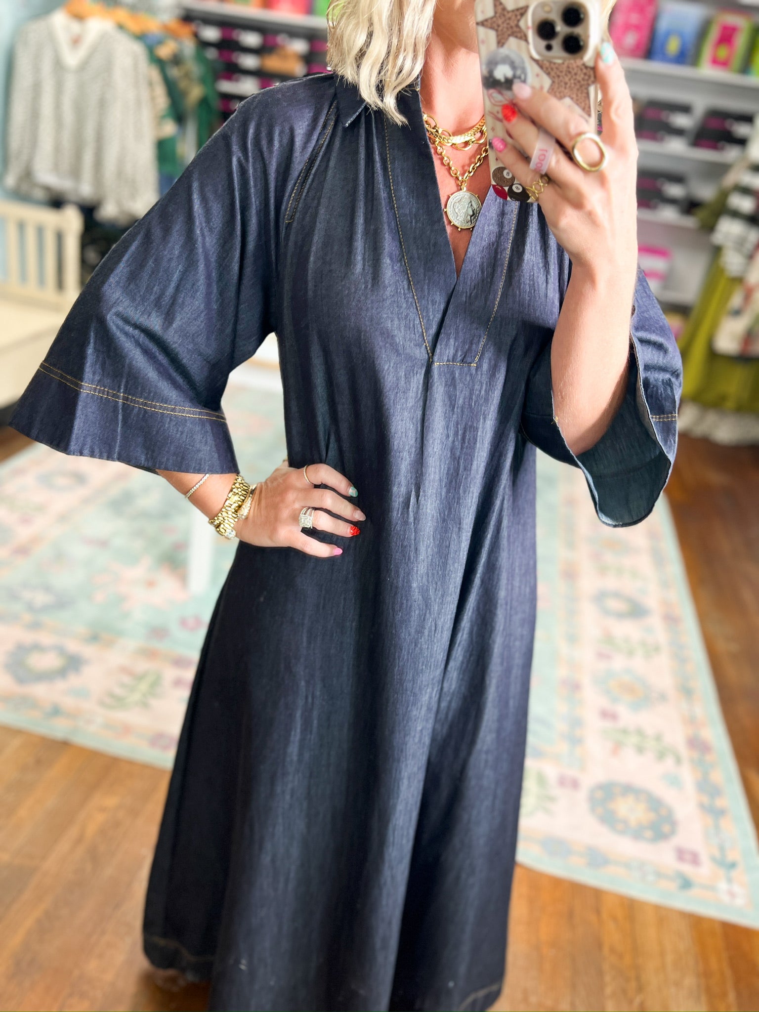 Forever Classic Denim Maxi - Dark