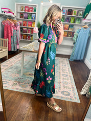 Front Porch Petals Floral Midi Dress