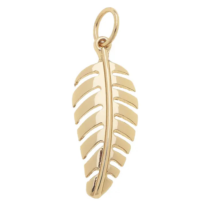 Charmed | Palm Leaf in Shiny Gold