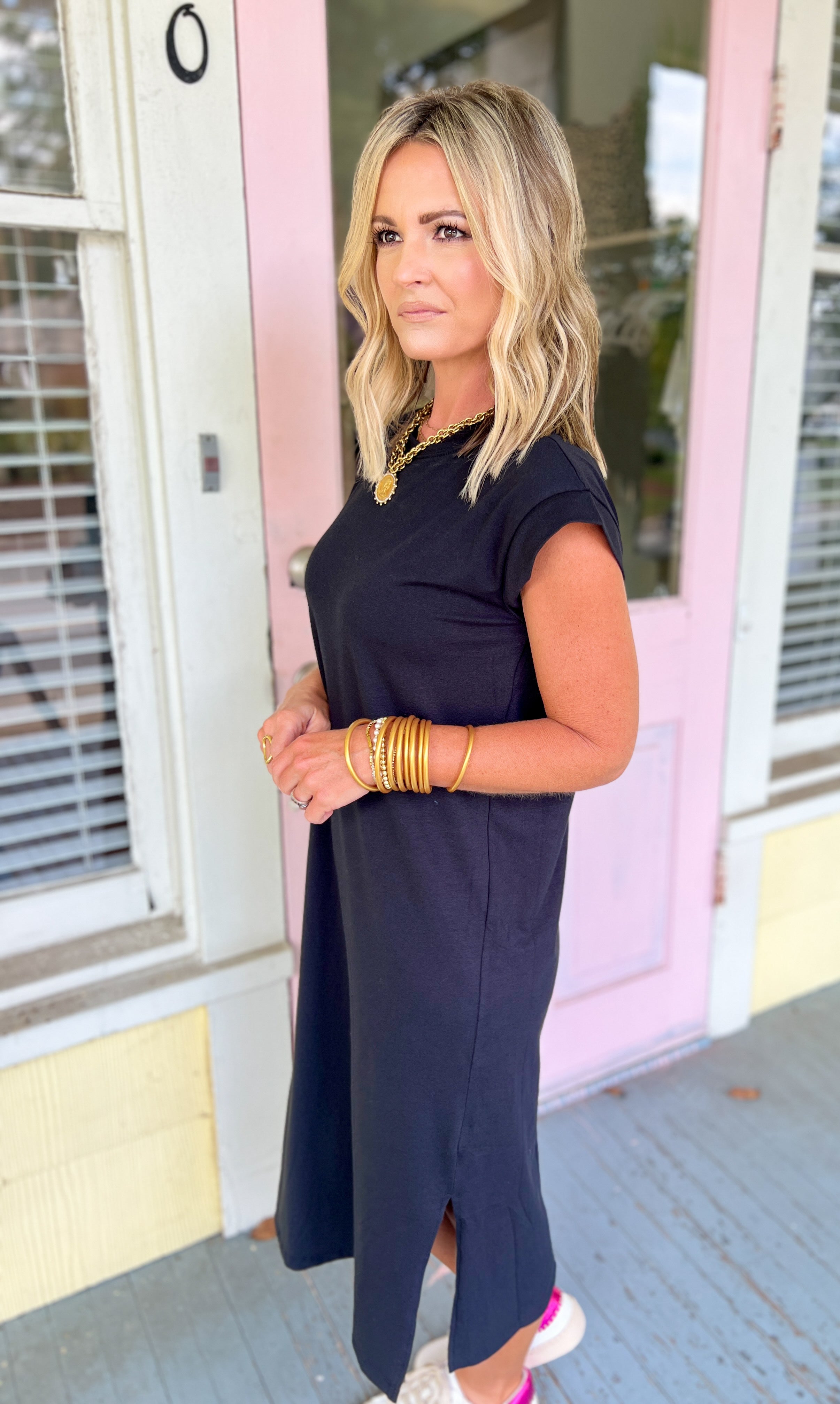 Perfect For You Midi Dress - Black