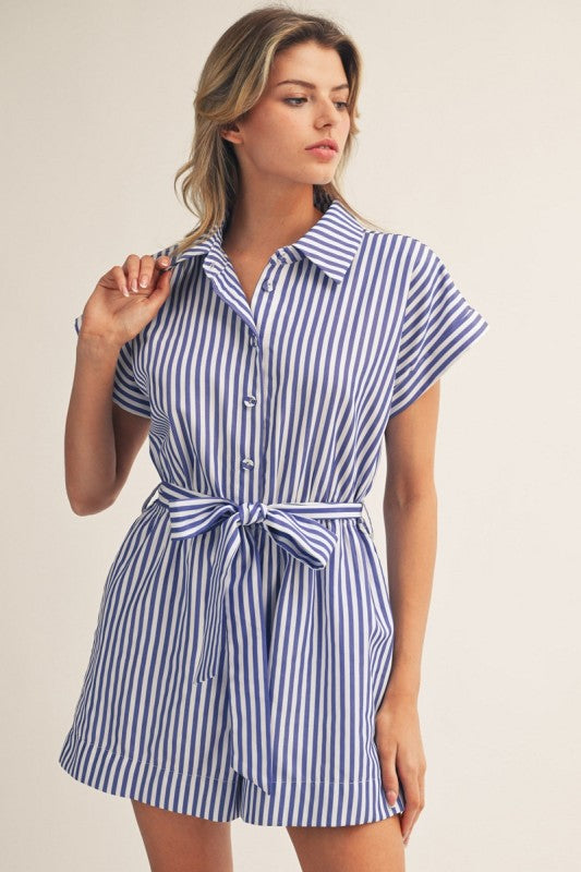 Do Your Thing Spring Stripe Romper