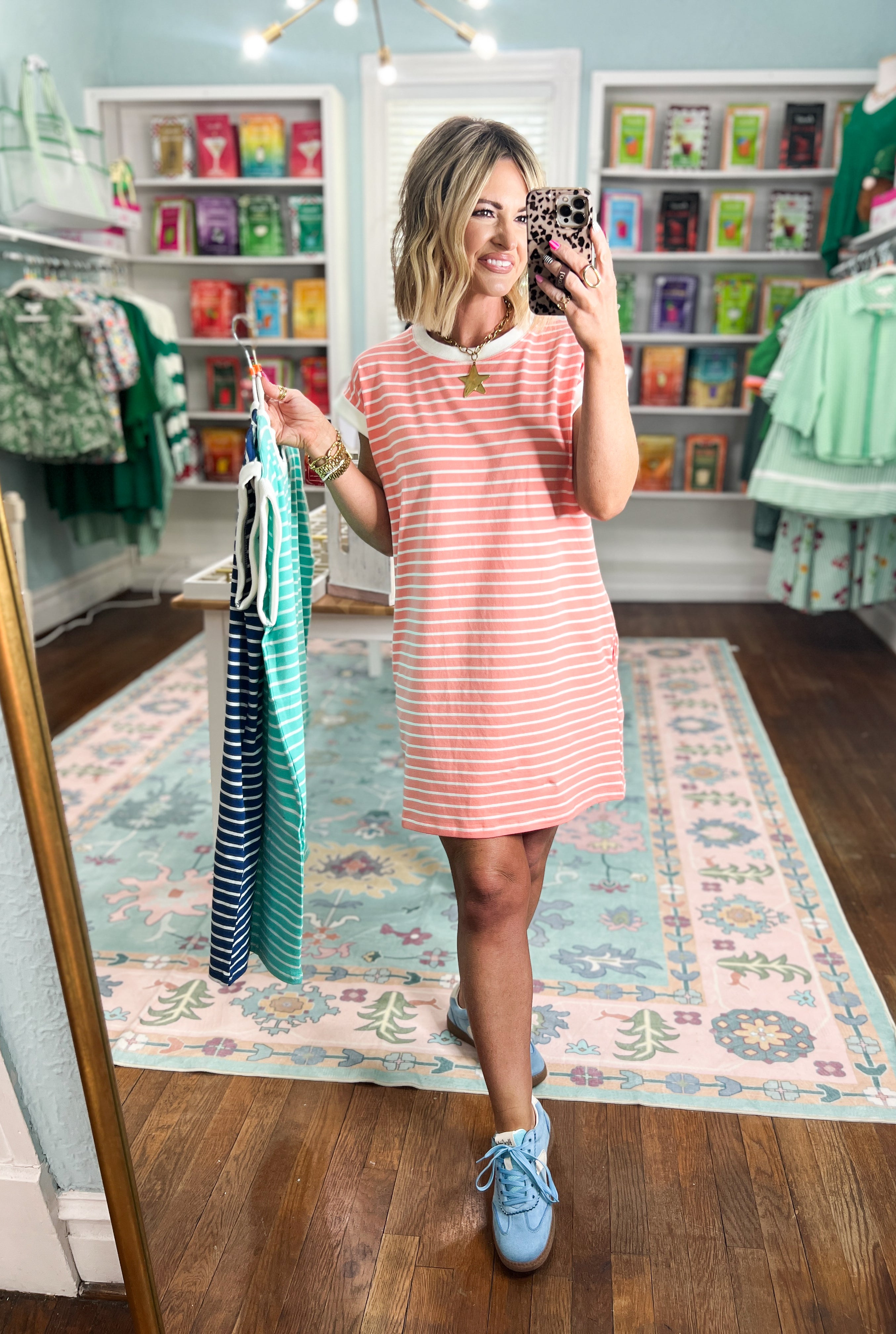 Always In Style T-Shirt Dress - Coral