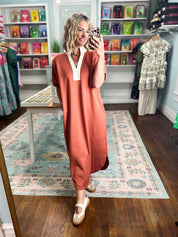 Your Time Midi Dress - Clay