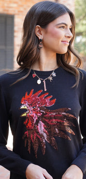 South Carolina Gamecocks Paper Clip Charm Collector Necklace - Gold