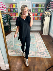 Slow Mornings Loungewear Set - Black